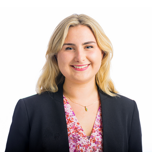 Woman smiling at the camera.